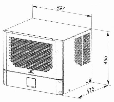 Кондиционер для шкафа потолочный нержавеющая сталь UNISPLIT MHR-215S(1)SS UNIcontroller